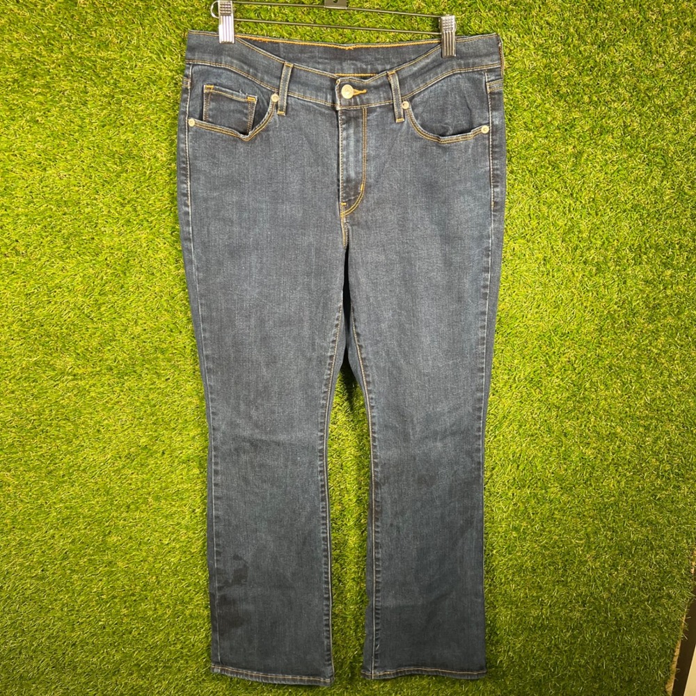 Levis 512 Perfectly Slimming Bootcut Jeans Womens 29x30 Dark Wash Blue